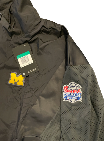 Adam Shibley Michigan Football Team Exclusive Chick-Fil-A Peach Bowl Travel Jacket (Size XL) - New with Tags