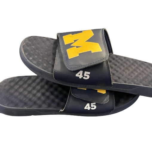 Adam Shibley Michigan Football Team Issued Slides with 