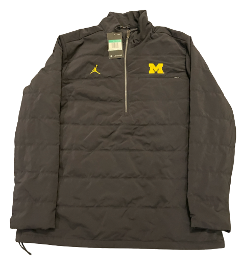 Adam Shibley Michigan Football Team Issued "Premium" Quarter-Zip Jacket (Size XL) - New with Tags