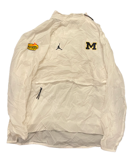 Adam Shibley Michigan Football Team Exclusive Outback Bowl Pullover Jacket (Size XL)