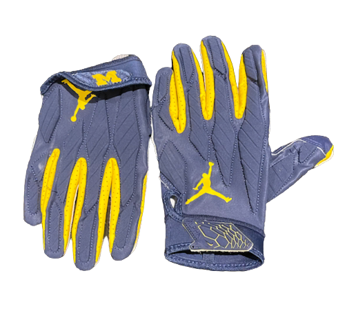 Adam Shibley Michigan Football Team Exclusive Gloves (Size 2XL) - Limited Quantites