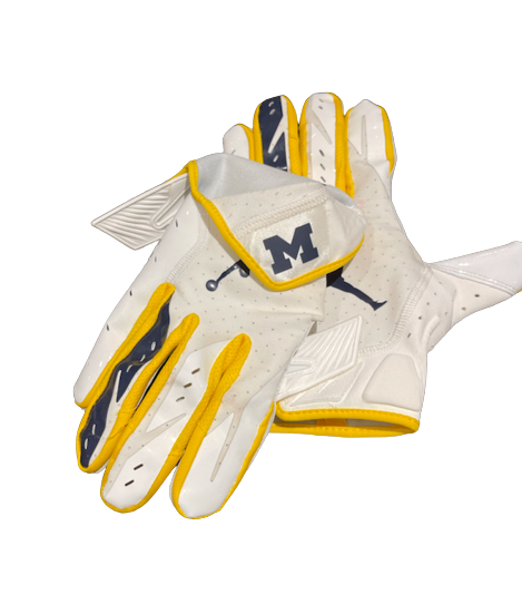 Adam Shibley Michigan Football Team Exclusive Gloves (Size 2XL)
