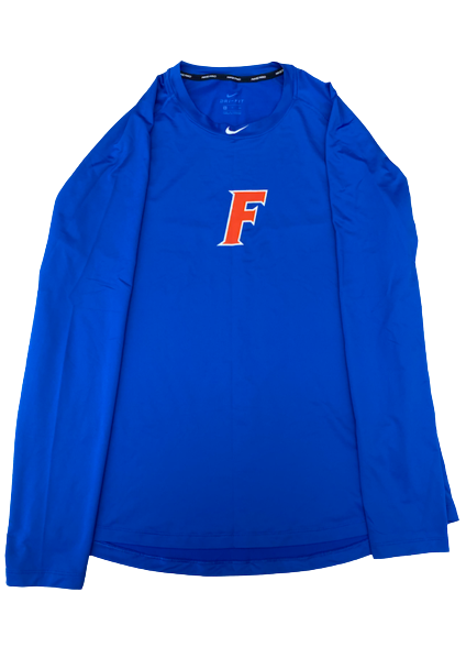 Garrett Milchin Florida Baseball Team Issued Long Sleeve Workout Shirt (Size XL)