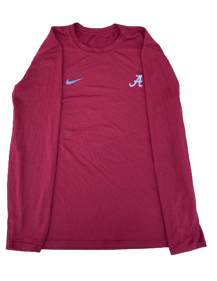 Kaylee Tow Alabama Softball Team Issued Long Sleeve Workout Shirt (Size M)