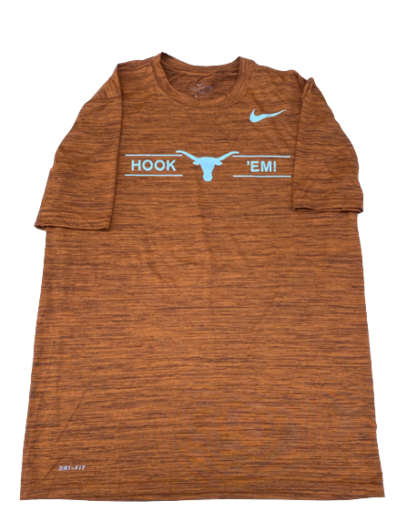 Jase Febres Texas Basketball Team Issued Workout Shirt (Size LT)