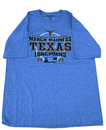 Jase Febres Texas Basketball Team Issued "March Madness" Tournament T-Shirt (Size XL)