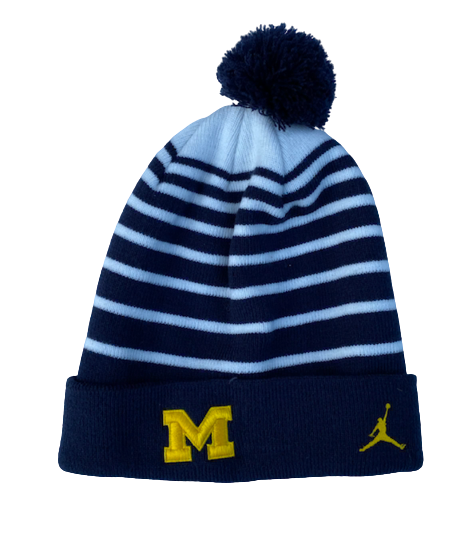 Priscilla Smeenge Michigan Basketball Team Issued Jordan Beanie Hat