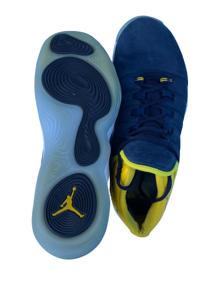 Priscilla Smeenge Michigan Basketball Player Exclusive Jordan SuperFly Shoes (Size Men&