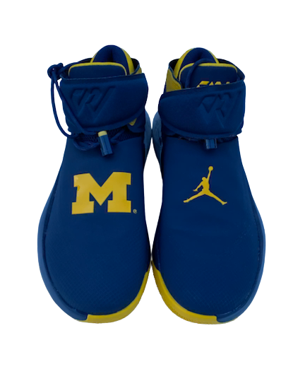Priscilla Smeenge Michigan Basketball Player Exclusive Jordan Westbrook Shoes (Size Men&