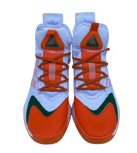 Nysier Brooks Miami Basketball Player Exclusive Shoes (Size 16)