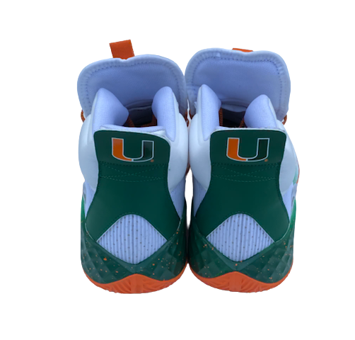 Nysier Brooks Miami Basketball Player Exclusive Shoes (Size 15)