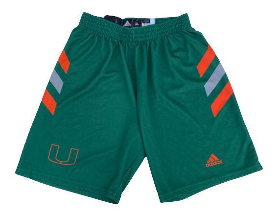 Nysier Brooks Miami Basketball Team Exclusive Practice Shorts (Size XL)