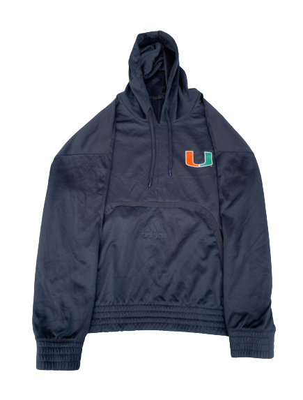 Nysier Brooks Miami Basketball Team Issued Sweatshirt (Size 2XL)