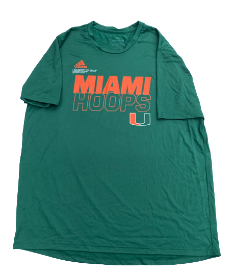 Nysier Brooks Miami Basketball Team Issued Workout Shirt (Size XL)