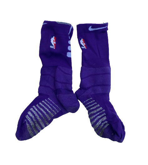 Nysier Brooks Official NBA Nike Purple Socks