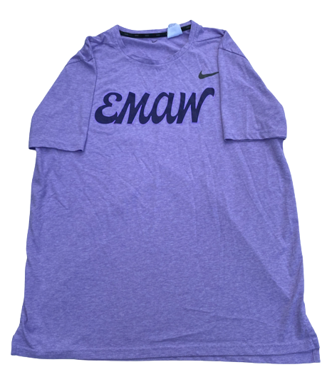 Mike McGuirl Kansas State Basketball Team Issued "EMAW" T-Shirt (Size XLT)