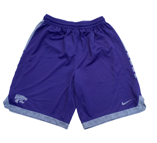 Mike McGuirl Kansas State Basketball Team Exclusive Practice Shorts (Size L)