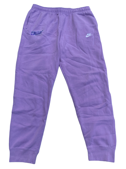 Mike McGuirl Kansas State Basketball Team Exclusive "EMAW" Sweatpants (Size XLT)