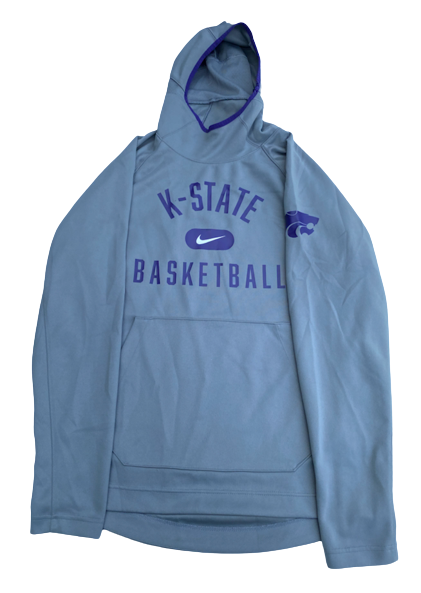 Mike McGuirl Kansas State Basketball Team Issued Travel Sweatshirt (Size LT)
