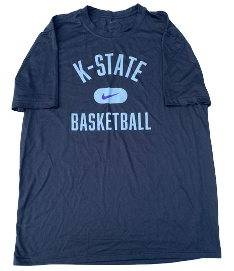 Mike McGuirl Kansas State Basketball Team Issued Workout Shirt (Size L)