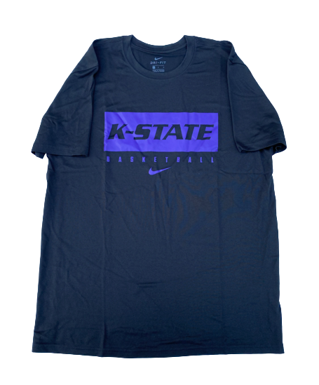 Mike McGuirl Kansas State Basketball Team Issued Workout Shirt (Size L) - New with Tags
