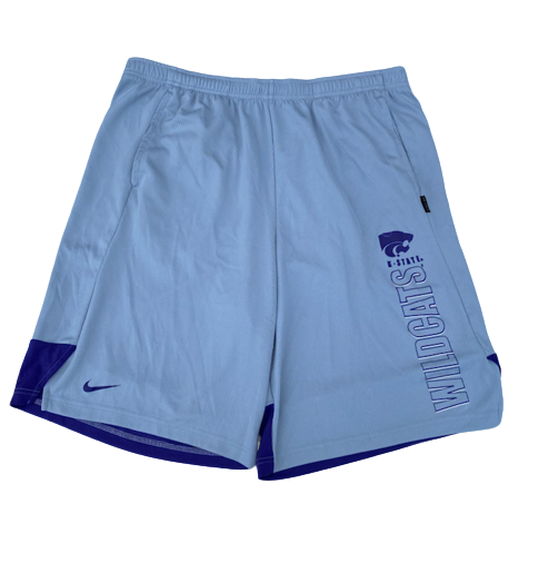 Mike McGuirl Kansas State Basketball Team Issued Workout Shorts (Size XLT)