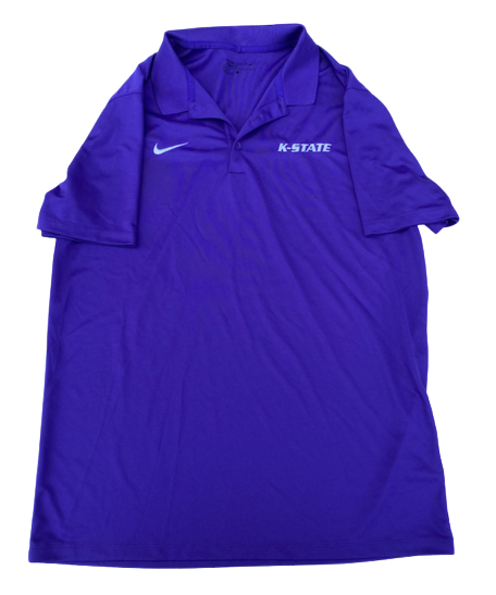 Mike McGuirl Kansas State Basketball Team Issued Polo Shirt (Size L)