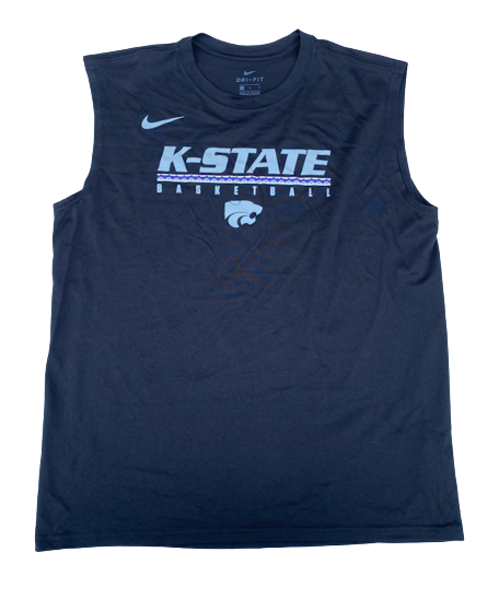 Mike McGuirl Kansas State Basketball Team Issued Workout Tank (Size L)
