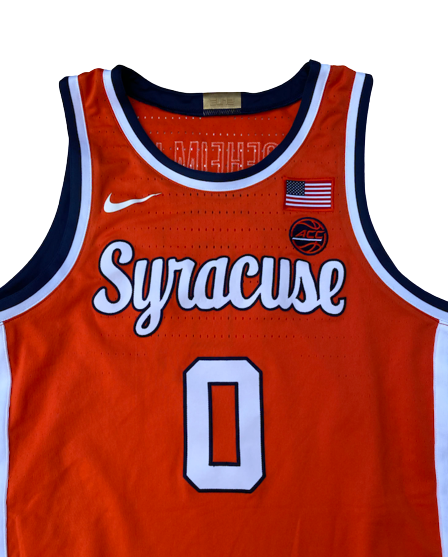 Jimmy Boeheim Syracuse Basketball 2021-2022 Signed GAME WORN Jersey (Size 48)
