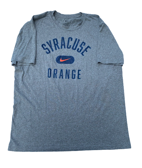 Jimmy Boeheim Syracuse Basketball Team Issued Workout Shirt with Number on Back (Size XL)
