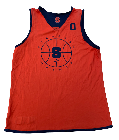 Jimmy Boeheim Syracuse Basketball Signed 2021-2022 Practice Worn Reversible Jersey (Size M)