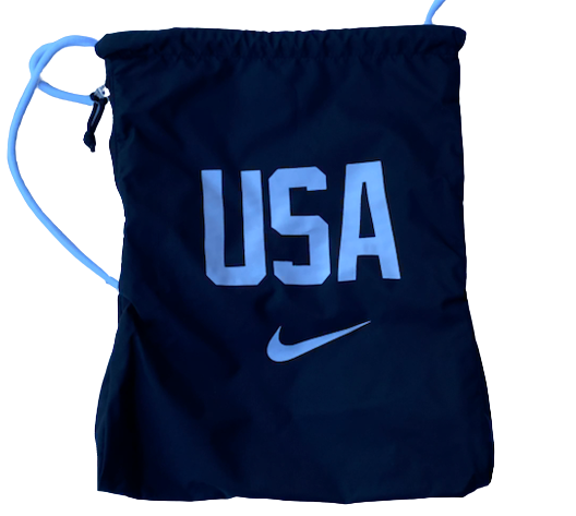 Kendall Ellis USA Track & Field Team Issued Hat / Visor / Drawstring Bag