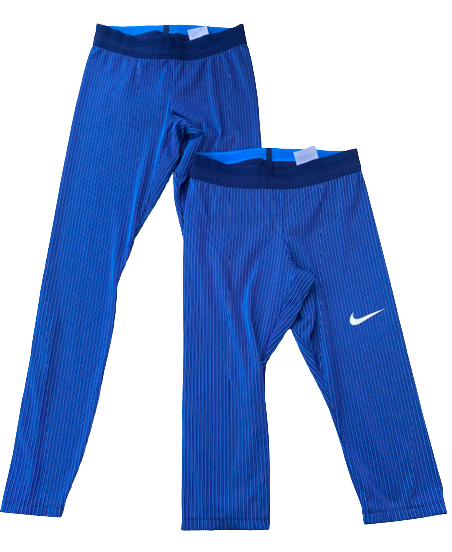 Kendall Ellis USA Track & Field Team Issued Set of (2) NIKE Workout Leggings (Size Women&