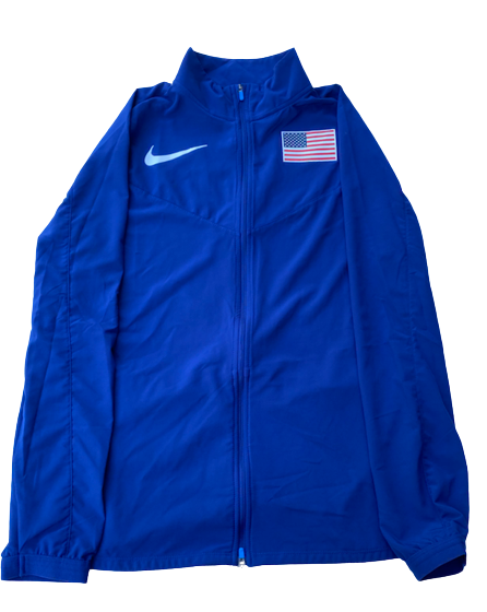 Kendall Ellis USA Track & Field Team Issued Jacket (Size Women&