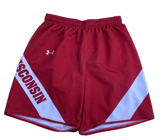 Nate Reuvers Wisconsin Basketball Exclusive Practice Shorts (Size M)