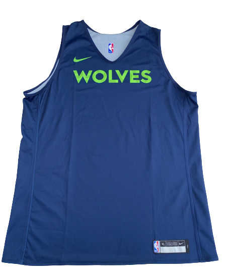 Nate Reuvers Minnesota Timberwolves Team Exclusive Reversible Practice Jersey (Size XLT)