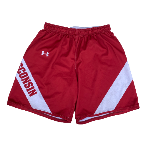 Nate Reuvers Wisconsin Basketball Exclusive Practice Shorts (Size L)