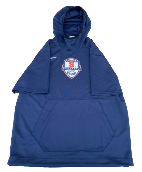 Cole Swider Syracuse Basketball Team Exclusive Elite Short Sleeve Travel Hoodie (Size XL)