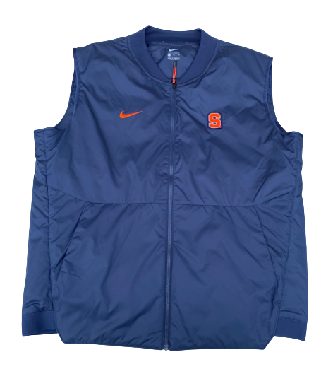 Cole Swider Syracuse Basketball Team Exclusive Vest Jacket (Size XL)