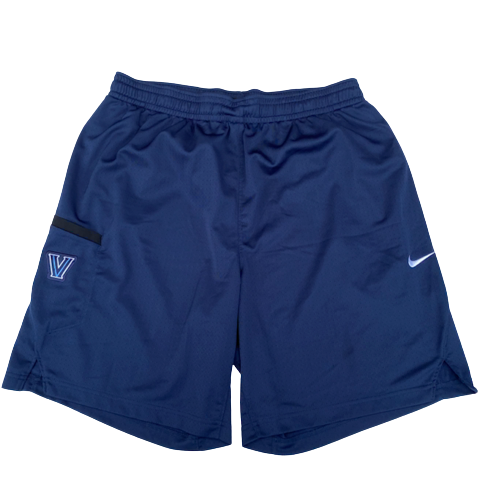 Cole Swider Villanova Basketball Team Exclusive Workout Shorts with Gold Elite Tag (Size XL)