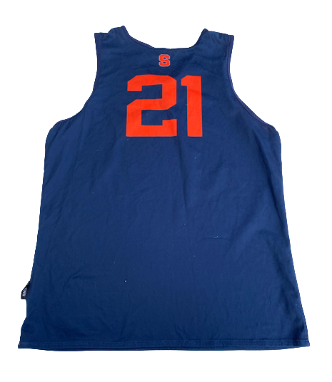 Cole Swider Syracuse Basketball Team Exclusive Reversible Practice Jersey (Size L)