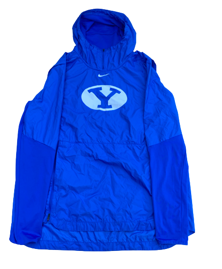 Yoeli Childs BYU Basketball Team Issued Windbreaker Jacket (Size XLT)