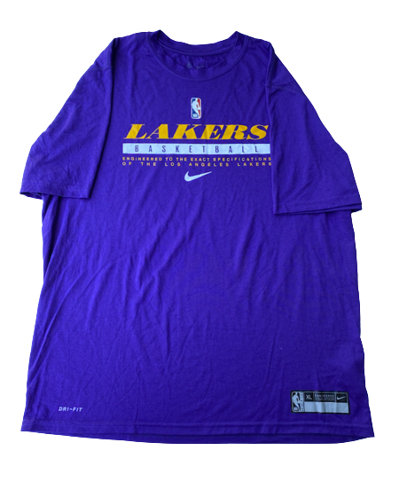Yoeli Childs Los Angeles Lakers Team Issued Workout Shirt (Size XL)