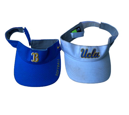 Kinsley Washington UCLA Softball Set of (2) Team Exclusive Game Visors