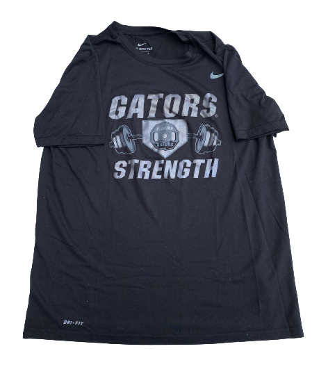 Natalie Lugo Florida Softball Team Exclusive "GATORS STRENGTH" Workout Shirt (Size L)