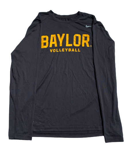 Avery Skinner Baylor Volleyball Team Exclusive Long Sleeve Workout Shirt (Size L)