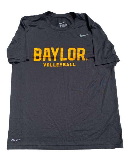 Avery Skinner Baylor Volleyball Team Exclusive Signed Practice Shirt with Number on Back (Size L)