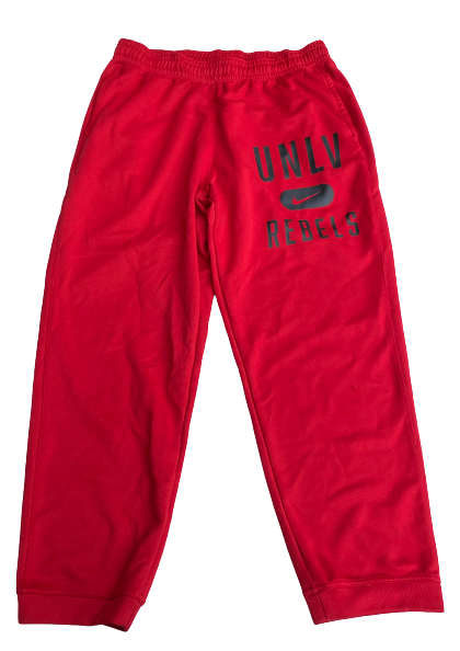 Royce Hamm Jr. UNLV Basketball Team Issued Travel Sweatpants (Size XL)