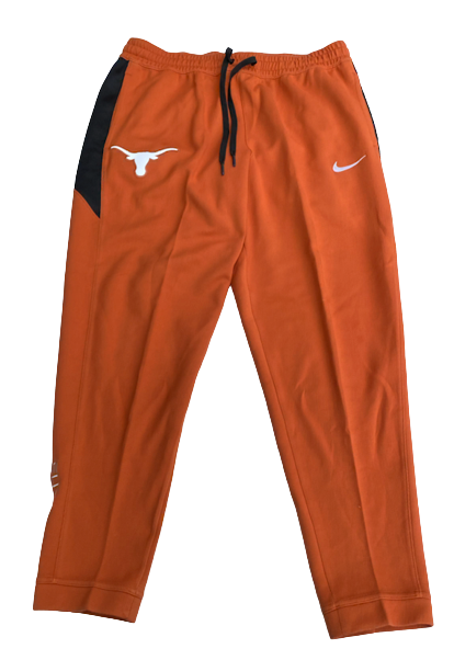 Royce Hamm Jr. Texas Basketball Team Issued Travel Sweatpants (Size 2XL)