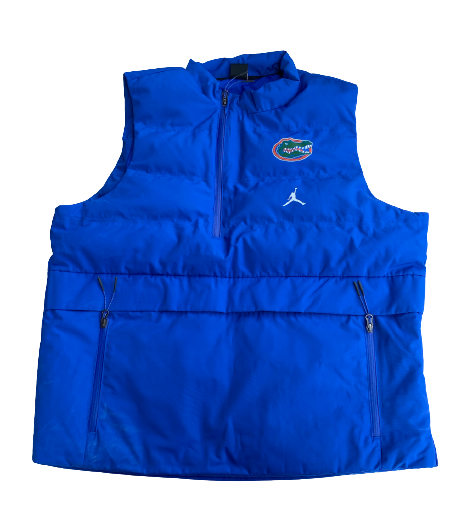 Brett DioGuardi Florida Football Team Exclusive Quarter-Zip Vest Jacket (Size XL)